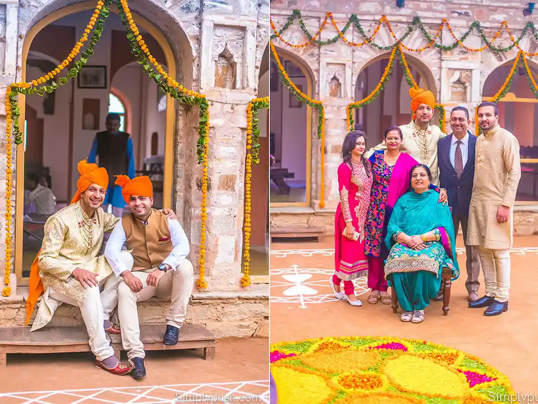 Couple at palace