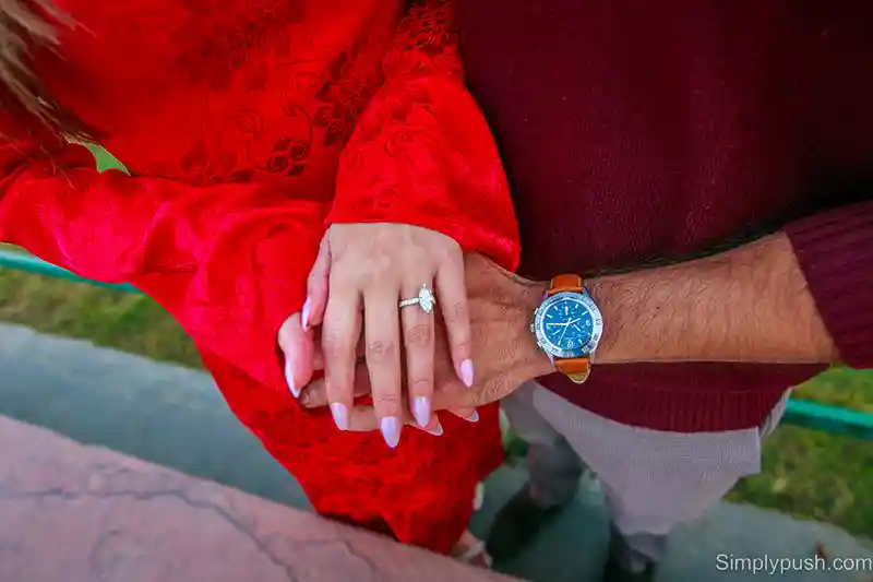 Couple at palace